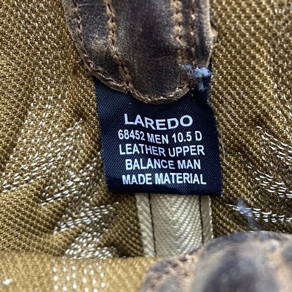 Laredo Birchwood Round Toe Cowboy Mens Brown Casual Boots 68452 Size 10.5 D - Picture 9 of 9